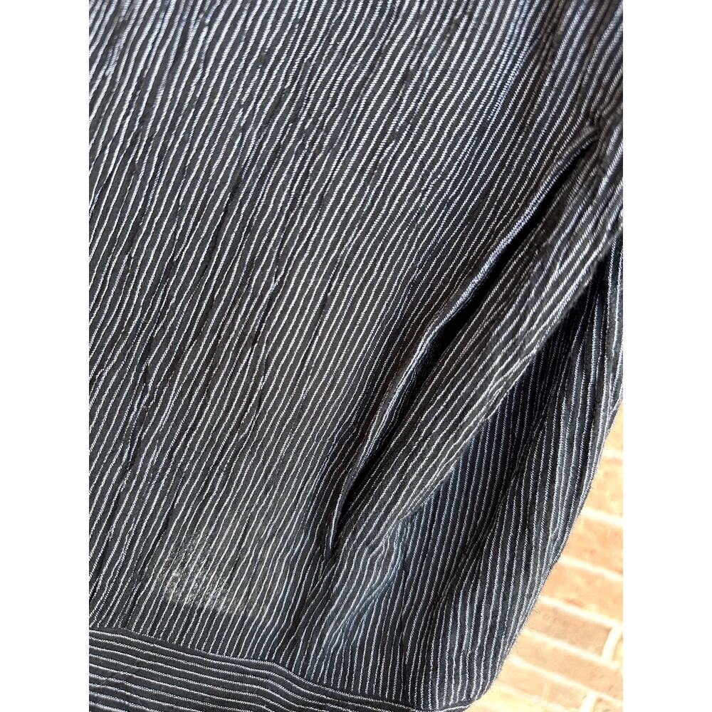 Elieen Fisher Black/White Tencel Organic Cotton Dress With Pocket Size Small - Picture 6 of 7